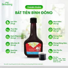 Cao lỏng Bát Tiên Bình Đông (Chai 280ml) Giúp bồi bổ cơ thể, hỗ trợ giảm mệt mỏi, Giúp ăn ngon miệng và ngủ sâu giấc hơn.