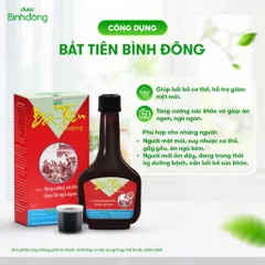 Cao lỏng Bát Tiên Bình Đông (Chai 280ml) Giúp bồi bổ cơ thể, hỗ trợ giảm mệt mỏi, Giúp ăn ngon miệng và ngủ sâu giấc hơn.