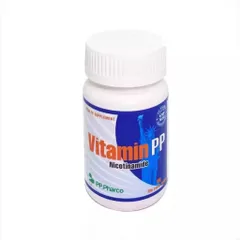 Viên uống Vitamin PP Nicotinamide PP.Pharco (Hộp 100 viên) Bổ sung Vitamin PP giúp giảm viêm da, mụn trứng cá, nhiệt miệng và pellagra