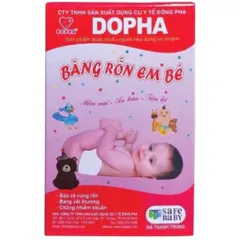 Combo 5 Hộp Băng rốn em bé Dopha Hỗ trợ băng vết thương, chống nhiễm khuẩn vùng rốn, mềm mại và an toàn cho bé