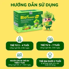 Cốm vi sinh Bio-acimin® Fiber (Hộp 30 gói) Giúp giảm tình trạng táo bón ở trẻ em và cân bằng hệ vi sinh đường ruột