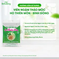 Viên ngậm thảo mộc Ho Thiên Môn (Hộp 50 viên) Hỗ trợ làm dịu cơn đau rát họng, khản tiếng, giảm ho đờm do viêm họng