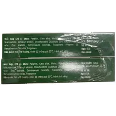 Kem bôi da Dervicovate Vicogreen (Hộp 1 tuýp 15g) Làm dịu da, giảm các triệu chứng viêm da và ngứa da.