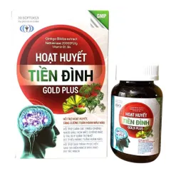 Hoạt Huyết Tiền Đình Gold Plus (Hộp 30 viên) Hỗ trợ giảm nhức đầu, chóng mặt, hoa mắt, ù tai, suy giảm trí nhớ, mất ngủ