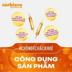Thực phẩm bảo vệ sức khỏe Corbiere Calcium Plus Mới - Canxi hữu cơ + D3 + K2