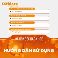 Thực phẩm bảo vệ sức khỏe Corbiere Calcium Plus Mới - Canxi hữu cơ + D3 + K2