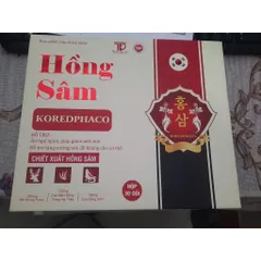 Hồng Sâm Koredphaco - Giúp ăn ngủ ngon, giảm mệt mỏi, tăng cường sức đề kháng (Hộp 30 gói)