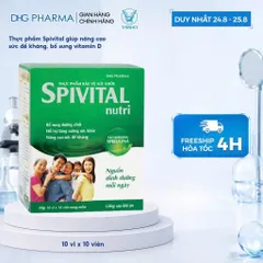 Thực phẩm bổ Spivital (DHG) (Nutri / Mama) bổ sung dinh dưỡng, tăng sức đề kháng cho trẻ em, phụ nữ có thai, cho con bú