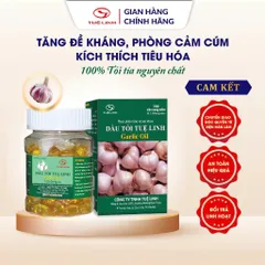 Dầu tỏi Tuệ Linh [Chính hãng] - Hỗ trợ giảm mỡ máu, tăng sức đề kháng - Hộp 100 viên