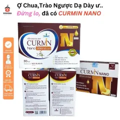 1 Hộp CURMIN NANO BÌNH VỊ GEL – Giảm Ợ Chua, Đau Rát Thượng Vị, Trào Ngược Dạ Dày 30 gói.