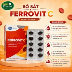 [Chính Hãng] Viên Uống Bổ Sung Sắt Ferrovit C Mega We Care (Hộp 30 Viên) - Hỗ Trợ Tăng Tái Tạo Máu, Giảm Mệt Mỏi