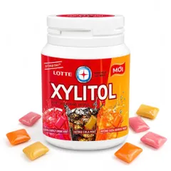 [CHÍNH HÃNG] Kẹo Gum Không Đường Lotte Xylitol - CHANH - DÂU - DƯA LƯỚI - TRÁI CÂY - GIẢI KHÁT - MÁT LẠNH - VIỆT QUẤT