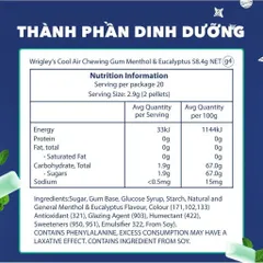 Combo 6 hũ kẹo Sing-gum Cool Air Candy hương bạc hà - khuynh diệp hũ 38 viên