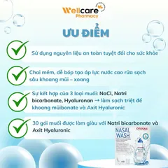 [CHÍNH HÃNG] Muối biển Otosan Nasal Wash - Hộp 30 gói dung dịch mũi vệ sinh mũi hàng ngày