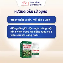 Cà Gai Leo Tuệ Linh [Chính hãng] - Giúp bảo vệ tăng cường chức năng gan, giải độc gan - Hộp 60 viên