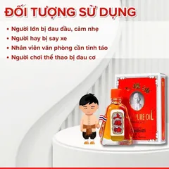 [Chính Hãng] Dầu Gió Thái Lan đỏ ông già Siang Pure Oil Formula I - Minpharmacy