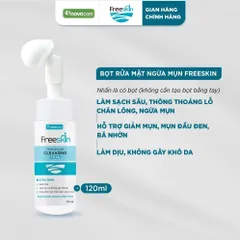 Bọt rửa mặt cho da dầu mụn Freeskin - Novocare - Làm sạch sâu, hỗ trợ giảm mụn và bã nhờn, không gây khô căng da 120ml