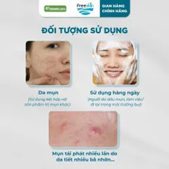 Bọt rửa mặt cho da dầu mụn Freeskin - Novocare - Làm sạch sâu, hỗ trợ giảm mụn và bã nhờn, không gây khô căng da 120ml