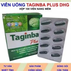 Taginba Plus DHG tpbvsk hoạt huyết và tăng cường tuần hoàn não 100 viên