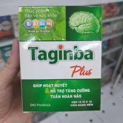 Taginba Plus DHG tpbvsk hoạt huyết và tăng cường tuần hoàn não 100 viên