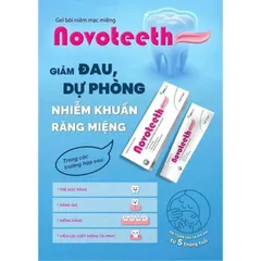 Gel bôi răng miệng NOVOTEETH Freeze hỗ trợ lành vết nhiệt,loét mọc răng, cấy ghép implant tuýp 12gam