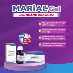 Marial Gel Giảm Trào Ngược Dạ Dày Bảo Vệ Phục Hồi Niêm Mạc Dạ Dày Thực Quản Giảm Ợ Chua Nóng