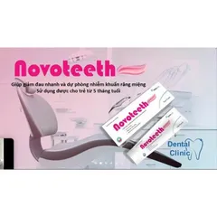Gel bôi răng miệng NOVOTEETH Freeze hỗ trợ lành vết nhiệt,loét mọc răng, cấy ghép implant tuýp 12gam
