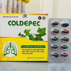 Ho thảo dược 2 lớp COLDEPEC - ho dầu xanh đỏ 100 viên