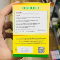 Ho thảo dược 2 lớp COLDEPEC - ho dầu xanh đỏ 100 viên
