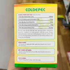 Ho thảo dược 2 lớp COLDEPEC - ho dầu xanh đỏ 100 viên