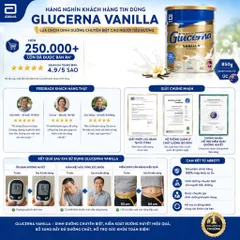 Sữa bột dành cho người tiểu đường Glucerna Vanilla 850g Úc