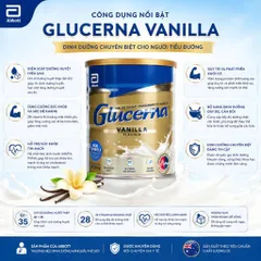 Sữa bột dành cho người tiểu đường Glucerna Vanilla 850g Úc