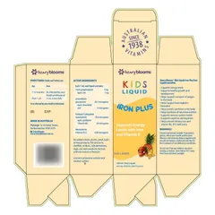 TPBVSK Henry Blooms Kids Liquid Iron Plus giúp bổ sung Sắt và Vitamin B6, B9, B12 100ml HB0028