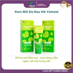 Kem bôi da YOMOST rau má giúp làm dịu da khi bị mẫn ngứa, mụn nhọt