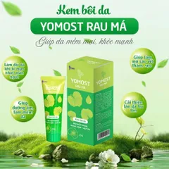 Kem bôi da YOMOST rau má giúp làm dịu da khi bị mẫn ngứa, mụn nhọt