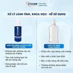 Combo 2 chai nước súc miệng Kossmo làm sạch, giúp kháng khuẩn, hỗ trợ ngừa sâu răng, viêm lợi, loét miệng