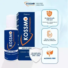 Combo 2 chai nước súc miệng Kossmo làm sạch, giúp kháng khuẩn, hỗ trợ ngừa sâu răng, viêm lợi, loét miệng