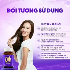 Viên Uống Qik Hair Kích Thích Mọc Tóc Cho Nữ Giúp Tóc Chắc Khỏe Chiết Xuất Từ Thiên Nhiên Chính Hãng