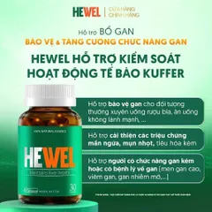 Viên Uống Thải Độc Gan Hewel Chính Hãng Hỗ Trợ Bổ Gan Và Tăng Cường Chức Năng Gan Hộp 30 Viên