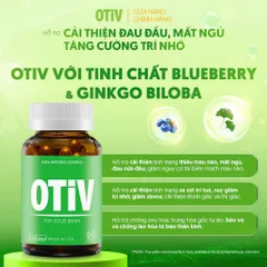 Viên Uống Bổ Não OTIV Ecogreen Giảm Đau Đầu, Mất Ngủ, Tăng Trí Nhớ & Hoạt Huyết Não