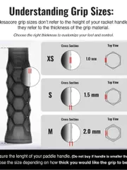 Quấn Cốt Vợt Pickleball Hesacore Carbon Chính Hãng | Original Grip – Giảm Rung, Tăng Độ Bám, Êm Tay
