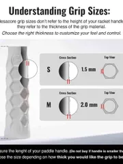 Quấn Cốt Vợt Pickleball Hesacore Chính Hãng | Original Grip – Giảm Rung, Tăng Độ Bám, Êm Tay