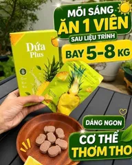 DỨA PLUS Hỗ Trợ Tiêu Hóa, Giảm Thèm Ăn, Giảm Cân
