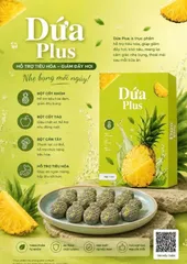 DỨA PLUS Hỗ Trợ Tiêu Hóa, Giảm Thèm Ăn, Giảm Cân