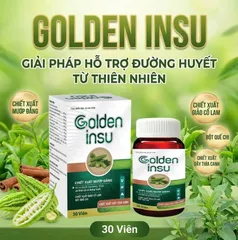 ✅ Golden Insu Hộp 30 Viên [Chính Hãng Cao Cấp] ✅ Viên uống tiểu đường hạ an đường huyết chống biến chứng tiểu đường