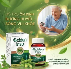 ✅ Golden Insu Hộp 30 Viên [Chính Hãng Cao Cấp] ✅ Viên uống tiểu đường hạ an đường huyết chống biến chứng tiểu đường