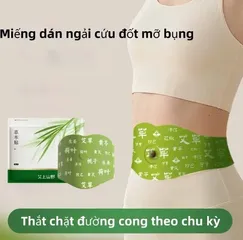 Miếng Dán Ngải Cứu Thảo Mộc Giảm Mỡ Vùng Bụng Giúp Giữ Ấm Hỗ Trợ Thải Độc Tự Nhiên Chăm Sóc Sức Khỏe.
