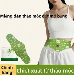 Miếng Dán Ngải Cứu Mỡ Vùng Bụng Giúp Giữ Ấm Hỗ Trợ Thải Độc Tự Nhiên Chăm Sóc Sức Khỏe.