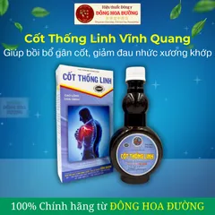 CỐT THỐNG LINH VĨNH QUANG (chai 280ml) - Giúp thông kinh lạc; Giảm tê nhức chân tay, đau mỏi xương khớp - ĐÔNG HOA ĐƯỜNG