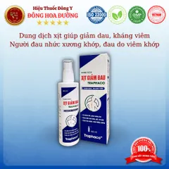 XỊT GIẢM ĐAU TRAPHACO (chai 100ml) - Chai xịt giúp giảm đau, kháng viêm cho người đau nhức xương khớp, đau do viêm khớp